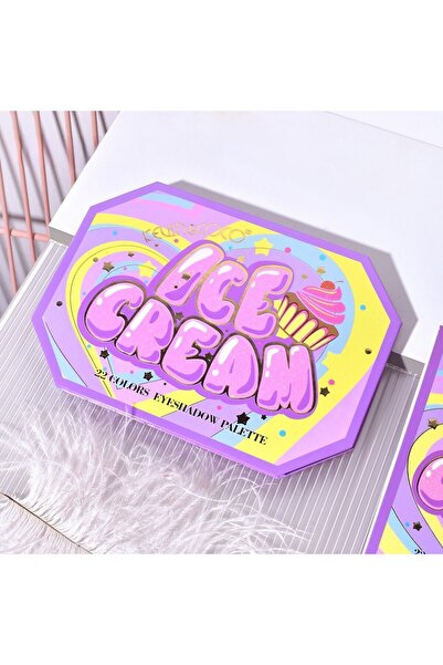 Teo Makeup Palette, KEVIN & COCO, Violet Ice Cream, Eyeshadow, 22 colors, 19 x 13.7 x 1.3 cm