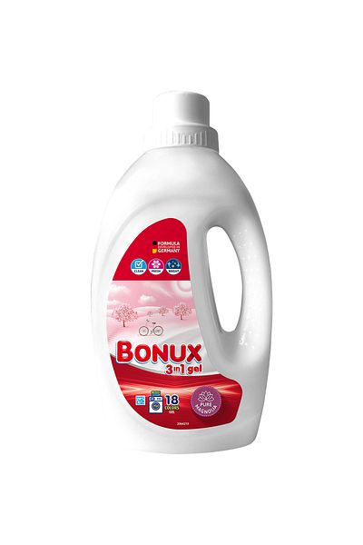 Bonux 3în1 Detergent Gel – Pure Magnolia, 900 ml (18 spălări)