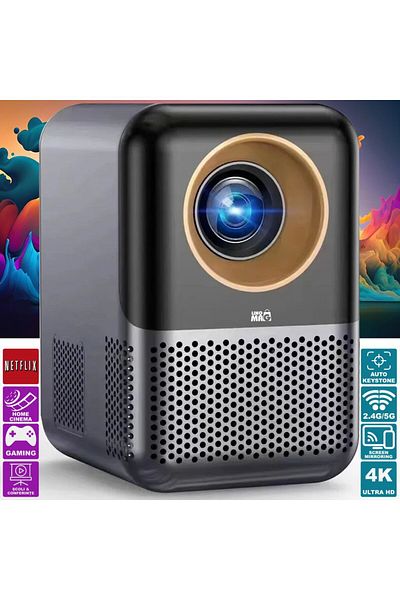 Linomag Smart 4K X10 Projector Linomag® , Android 10, Full HD, 100", HDMI, Wi-Fi, 2GB/16GB, Dark Gray