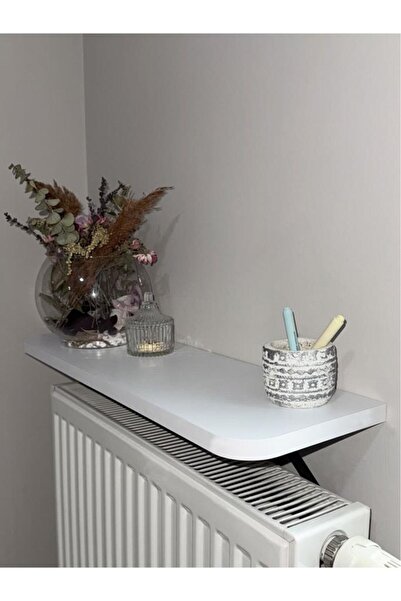 Dekorister Montajsız Petek Üstü Uçan Raf Dresuar Kalorifer Peteği Rafı