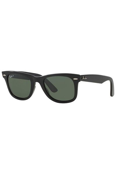 Ray-Ban Ray-Ban Original Wayfarer RB2140 901/58 – Ochelari de soare polarizați, Negru, Lentile G-15 Verde