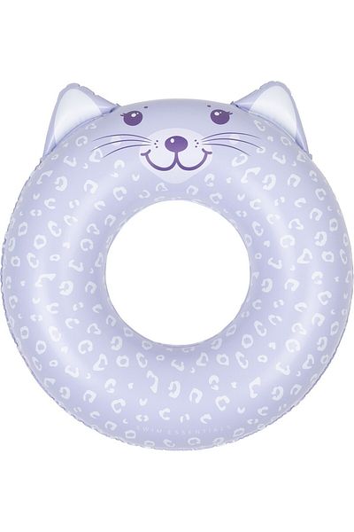 Swim Essentials Leopard Lilac Swimming Ring 55cm