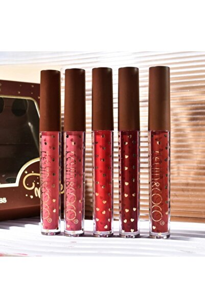 Flippy Lipstick Set, KEVIN & COCO, Be Mine 5 Colors, 14.4 x 10.9 x 2.5 cm, Pink/Red