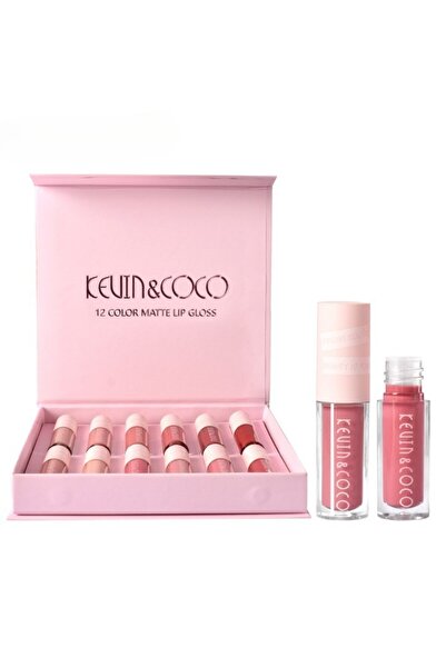 Crocodileskids Set 12 rujuri mate, rezistente la transfer, Kevin&Coco, 1.85 ml, Cutie Roz