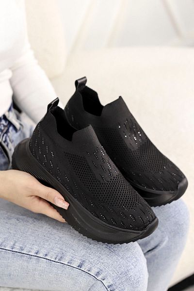 Mamito Ayakkabı DM 707 Pantofi sport tricotaj cu detalii de piatră