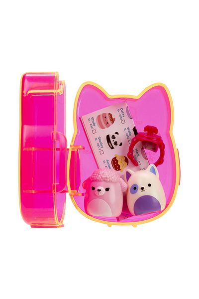Squishmallows Squish-a-longs 2 مجسم + حزمة مفاجأة حلقة السلسلة 2 AL0001