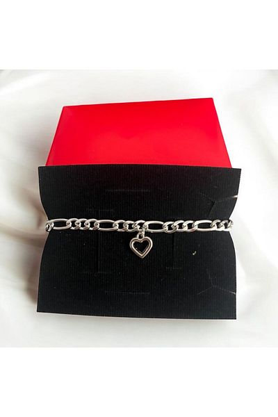 pofudukcase Steel Tarnish-Free Heart Detailed Bracelet Gift Boxed for Lover, Friend, Mother, Father