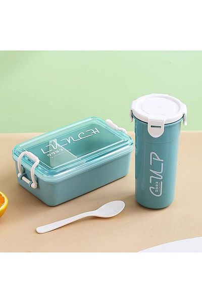Bisbell Lunch Box Set with Water Bottle, BPA-Free Food Container and Matching Drink Bottle, Availabl