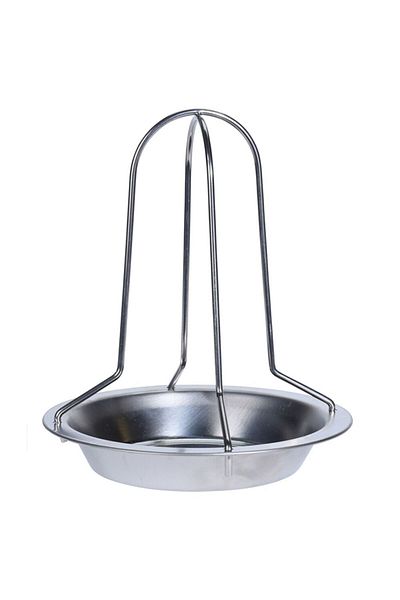 Homelux Suport pui grill, d 17,6 cm, otel, argintiu