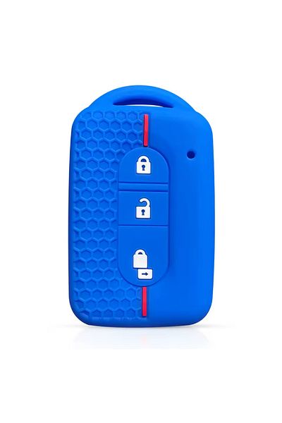 emii auto spare parts Silicone Key Case Cover for Nissan Juke Qashqai X-Trail Micra Navara Blue/Red