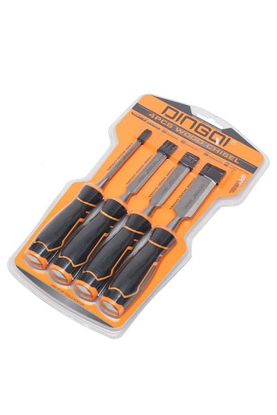 Globalport Retail Set 4 Dalti profesionale pentru lemn, 6, 14, 16, 25 mm, otel