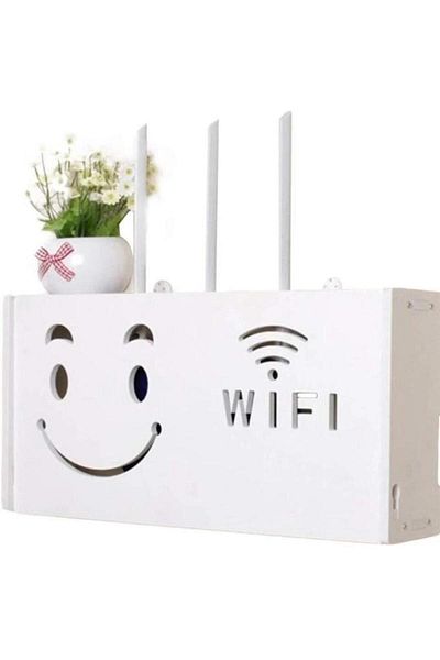 DAR Wireless router shelf for hiding wires and WI-FI equipment, wall mounting