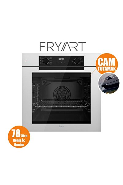 Ferre STEAMART-FRYART-SILENTART Serisi Beyaz Set (SS036 + QEP63CB +D081-SA ) - Emaye Izgara