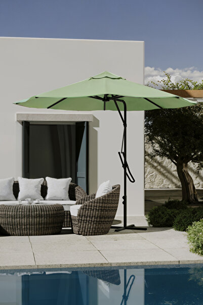 Kagu Bahçe Balkon Cafe Şemsiye 290x290 Cm Katlanır