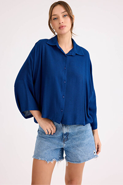 Vitrin Oversize Viscose Linen Shirt