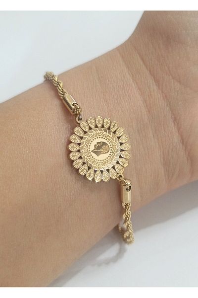 Monalisa Home Luxury Gold Color Bracelet with Showy Figure