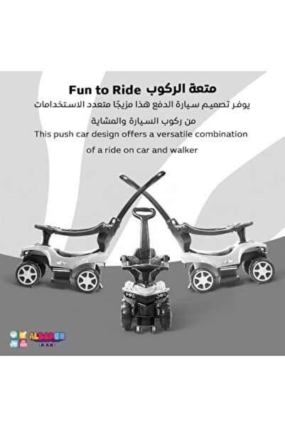 ALBADER Hummer 3-In-1 Push Car - Kids 3 in 1 Ride on Car, Push Ride on Car | Safe Ride-On Toy