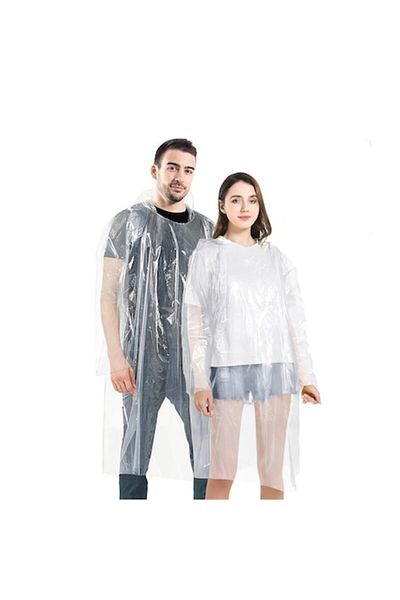 FONIX Raincoat, Waterproof, Lightweight, with Hood, Clear