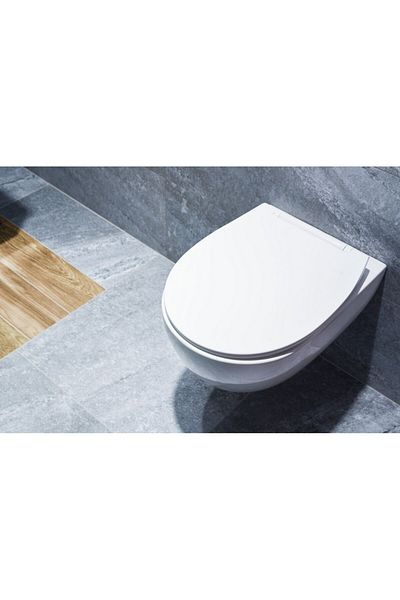 AWDO WC cover AWD Calypso, universal, duroplast, white, 37.5 x 4.5 x 45 cm