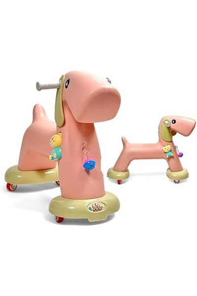 ALBADER Children's Wheeled Ride-On Horse - Puch Toy, Interactive Riding Experience, attractive
