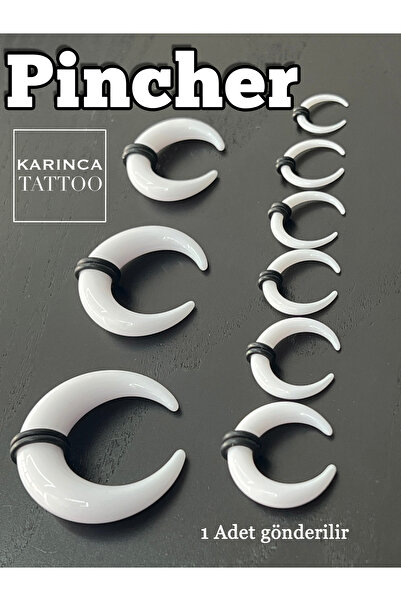Karınca Piercing Septum Beyaz Pincher Piercing Genişletme Ear Stretcher Buffalo Taper Plug Tünel Aparatı