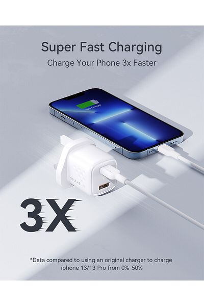 VOLTME Revo 30 Duo USB-C & USB-A Wall Charger 30W - White
