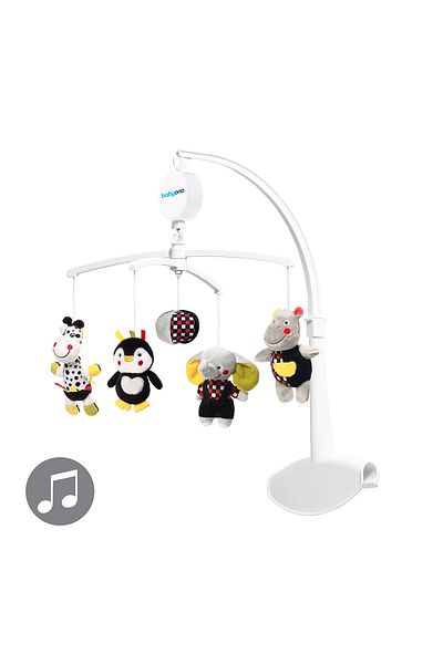 Babyono Multicolored musical carousel for crib with plush toys DREAM TEAM Babyono