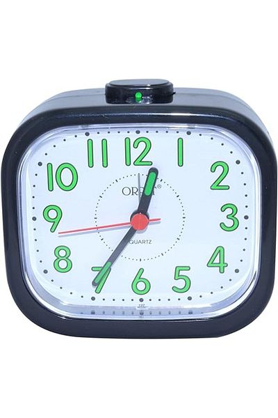 ajanta Orpat Compact Beep Alarm Clock – Black – Loud Alarm – Analog Dial – Ideal for Home & Travel