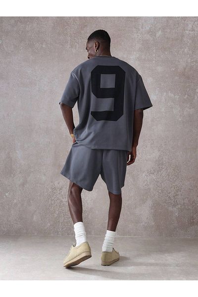 ACTIVE MODA -Men's Short Sleeve Tshirt-Shorts Set Printed Cotton