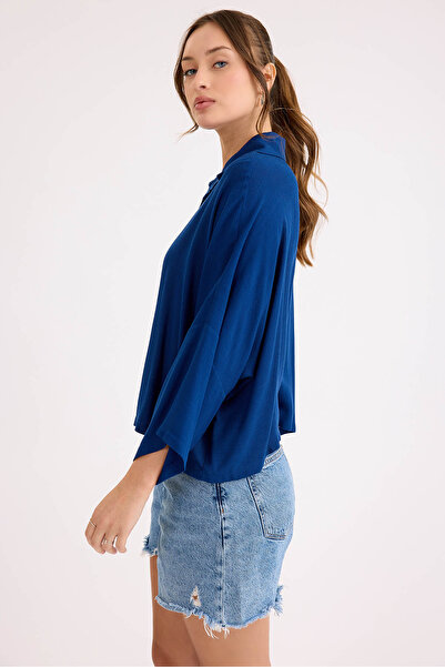 Vitrin Oversize Viscose Linen Shirt