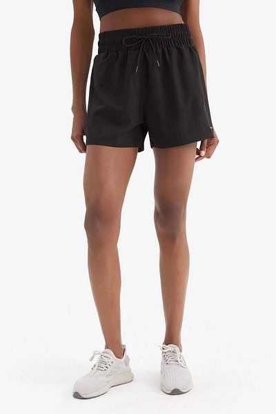 DeFacto Z9403 Black Defactofit Standard Fit Flexible Textured Sea Shorts
