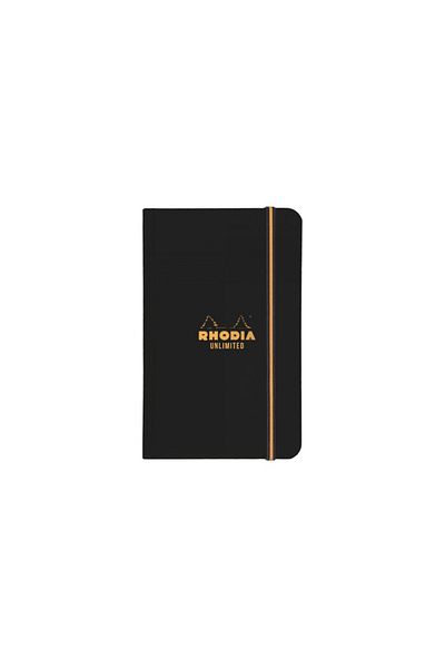 Rhodia Undated notebook 9 x 14 cm, 60 pages, Rhodia Unlimited Black