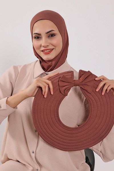 Aisha's Design 3-Piece Plug-In Bonnet, Visor and Hat Set Hijab, St-1P