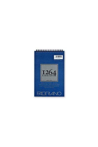 Fabriano Drawing pad 1264 Black Drawing, A5, 200gr, 20 sheets, with Fabriano spiral