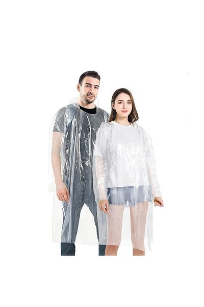 FONIX Raincoat, Waterproof, Lightweight, with Hood, Clear