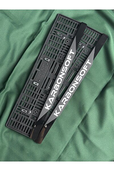 karbonsoft Kişiye Özel İsimli Tasarım 3 Katmanlı Pleksi Plakalık – 2 Adet – Oto Plakalık - Şık ve Dayanıklı