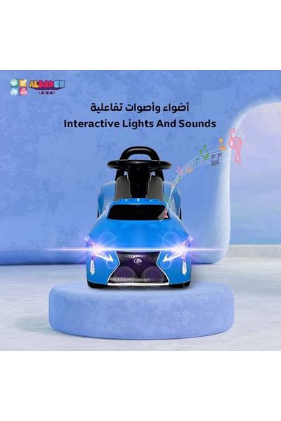 ALBADER سيارة دفع للأطفال - لعبة ركوب للأطفال الصغار، لعبة نشاط بدني | آمنة ومتينة