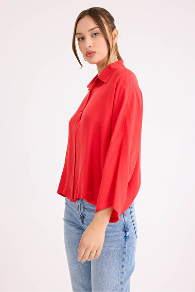 Vitrin Oversize Viscose Linen Shirt