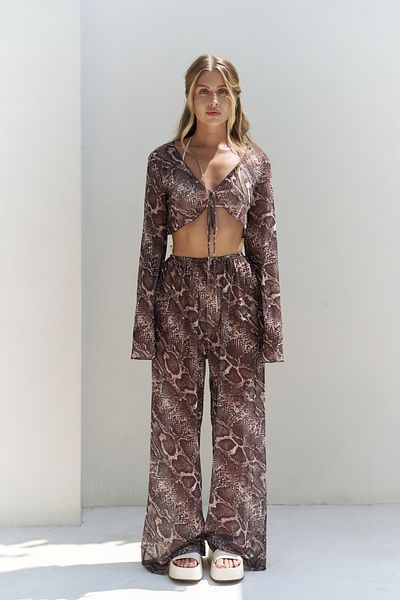 BOHEMAİ مجموعة سراويل Donovarah Mink Crop