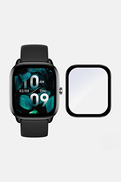PSGT 2 Adet Huaweı Watch Fit 3 Ile Uyumlu 9d Tam Kapatan Kenarleri Siyah Kırı...