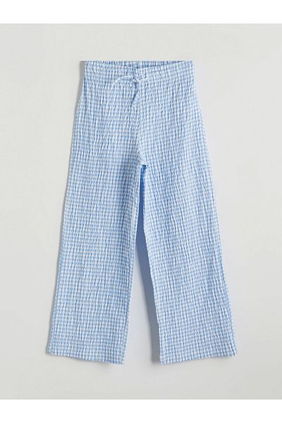 LC Waikiki Lcw Kids Blue Elastic Waist Girls' Pants