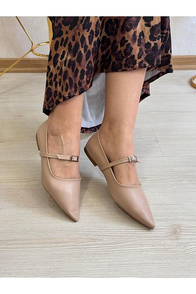 DERİ KABUSU Square Toe Women's Ballet Shoes B-007