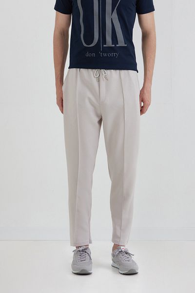 Fulla Moda Elastic Waist Cuffed Jogger Pants