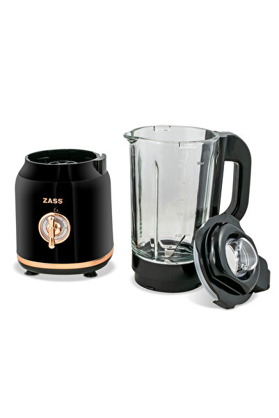 Zass Rose Gold ZSB 20 table blender, 600W, 1,5L, 6 blades, Graduated glass cup, Pulse, 2 Speeds