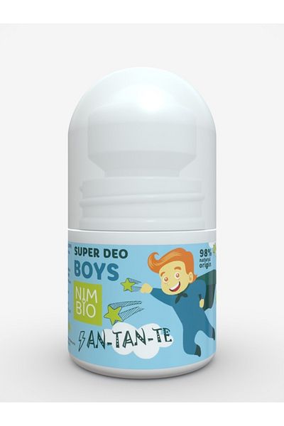 NIMBIO Natural Kids Deodorant An-Tan-Te 30ml - Energizing Citrus Scent for Boys, Hypoallergenic Formula
