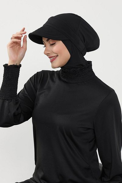 Aisha's Design Visor-Hat on Turban (Suitable for Sea, Pool), Sp-5Sn