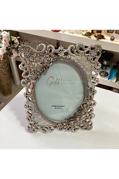 Gold home design Güllü Gümüş Renk Çerçeve 15x20 cm