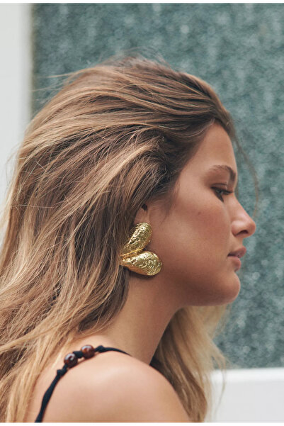 shop Marka Midye Küpe Gold