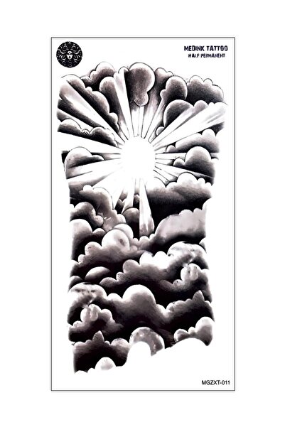 Mecit Tuhafiye BULUT KOL İÇİN BÜYÜK BOY 15X28 CM GEÇİCİ DÖVME