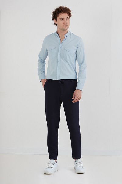 Fulla Moda Waffle Fabric Tie Waist Jogger Pants